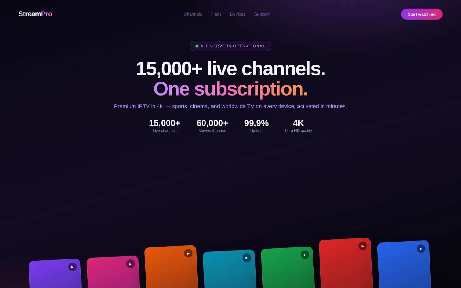 StreamPro — interface